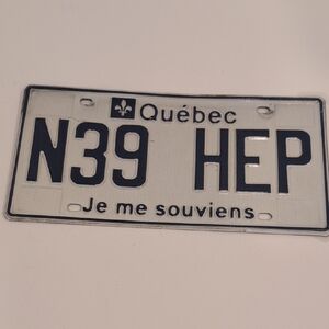 Québec License Plate
